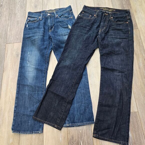 Amercan Eagle Original Straight Jeans Men's Size 29 X 30 Two pair - Picture 1 of 10